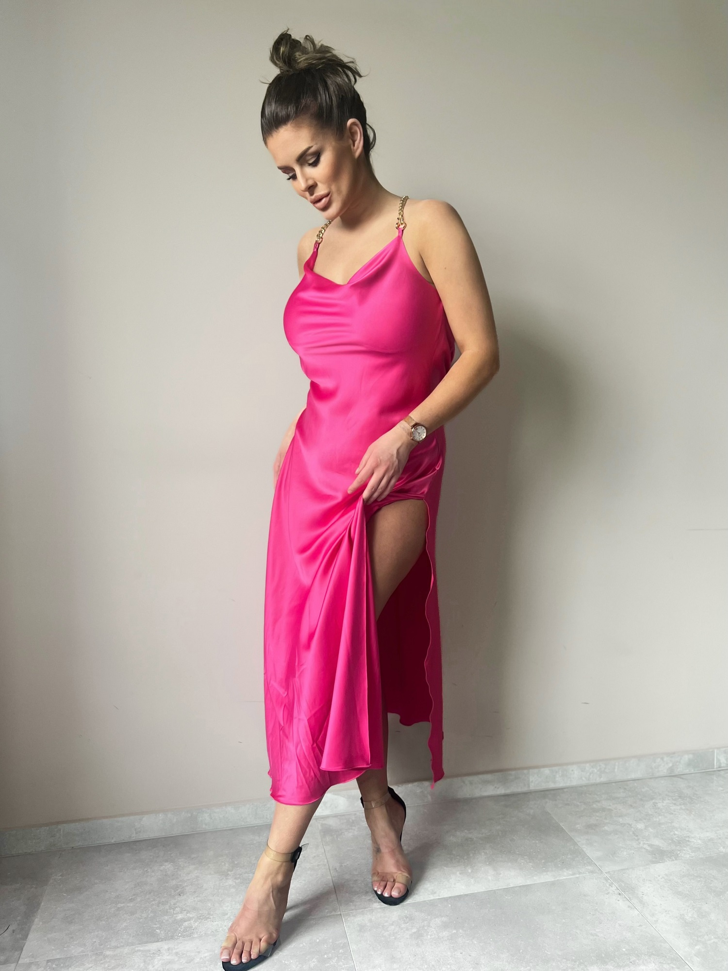 Dress pink By o la la sxp1186.pink
