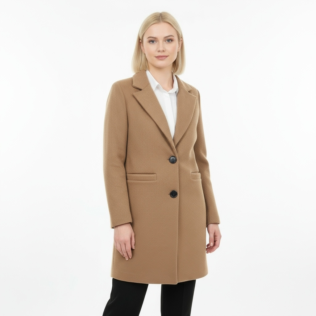 Camel Classic Striped Yups Coat