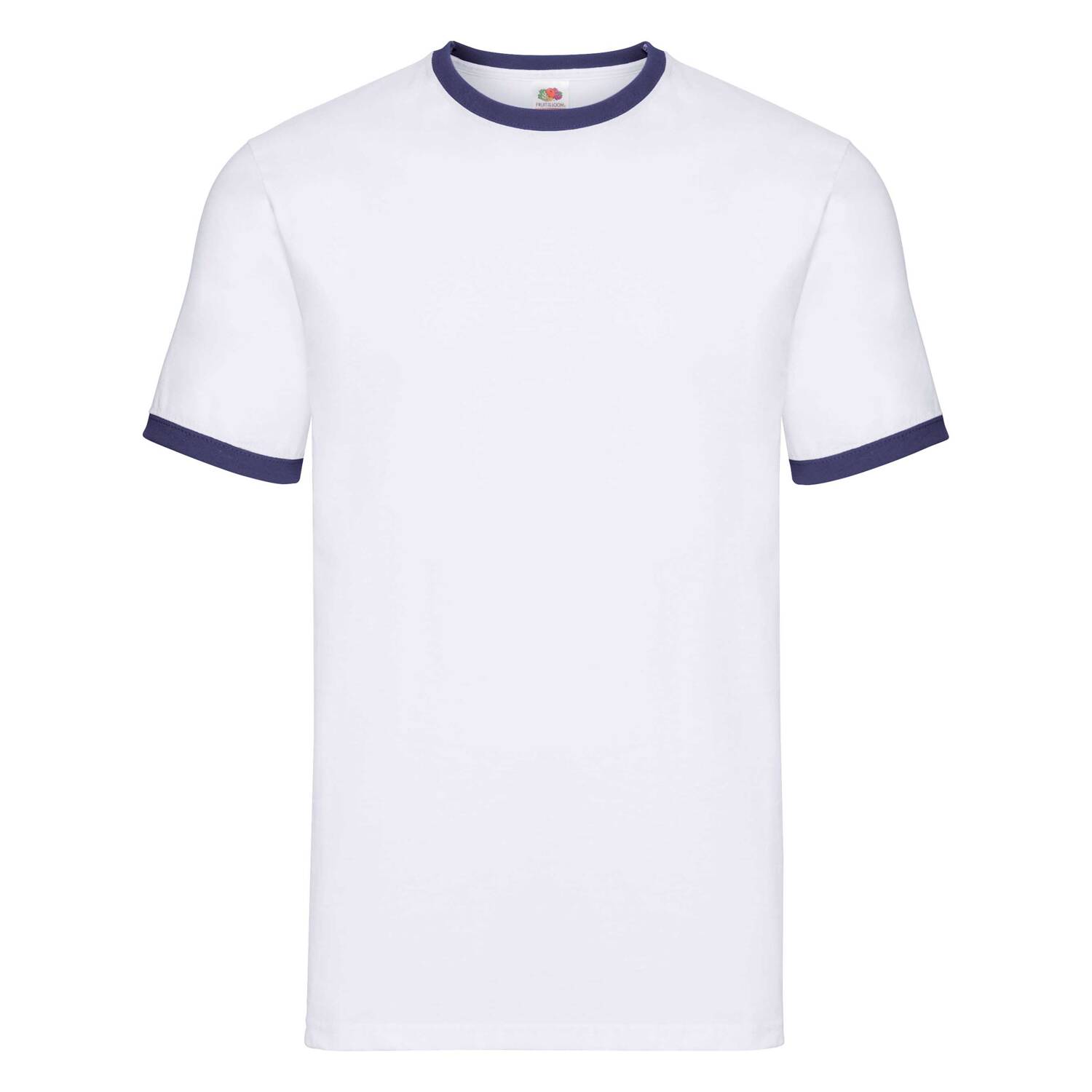 White T-shirt Ringer Fruit of the Loom