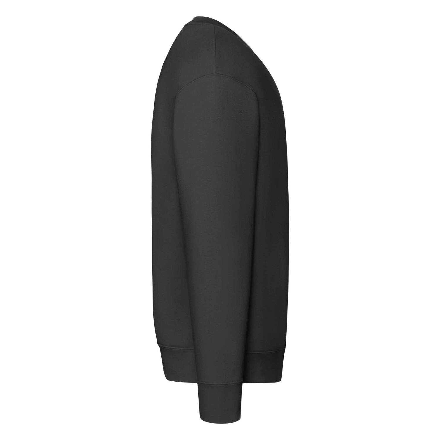 Men&#039;s Black Sweatshirt Set-in Sweat Fruit of the Loom