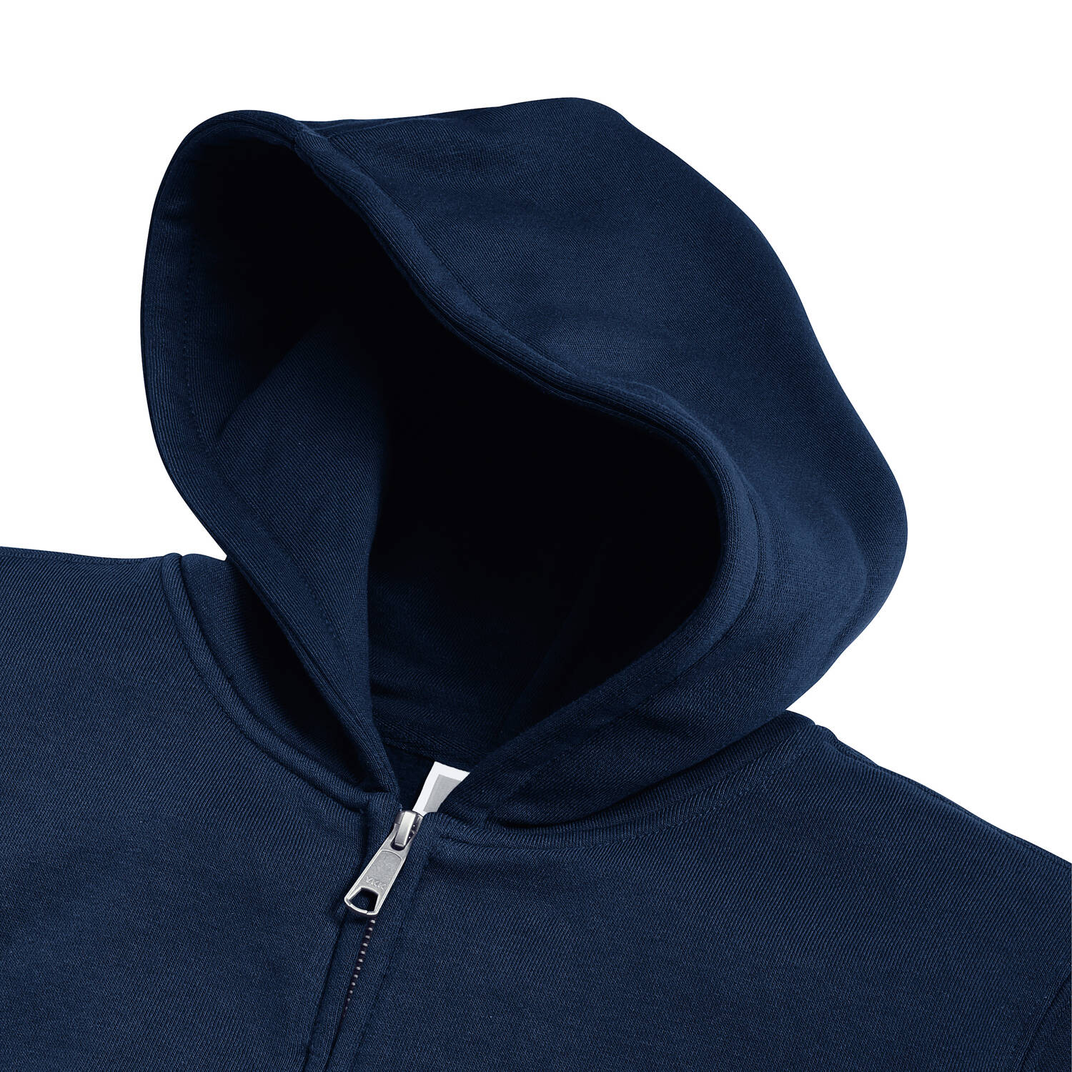 Navy blue children&#039;s sweatshirt with hood and zipper Authentic Russell