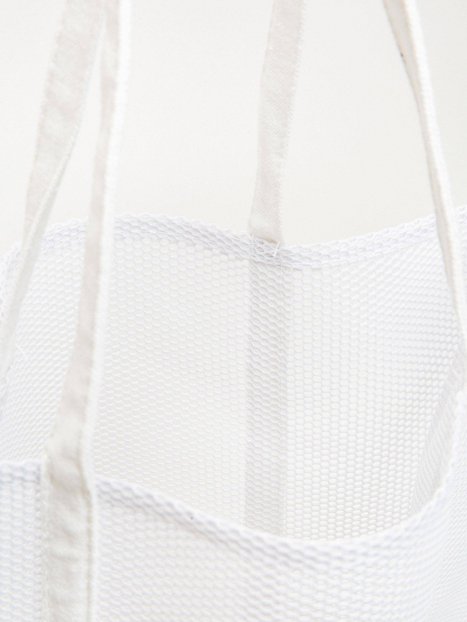 Openwork bag white