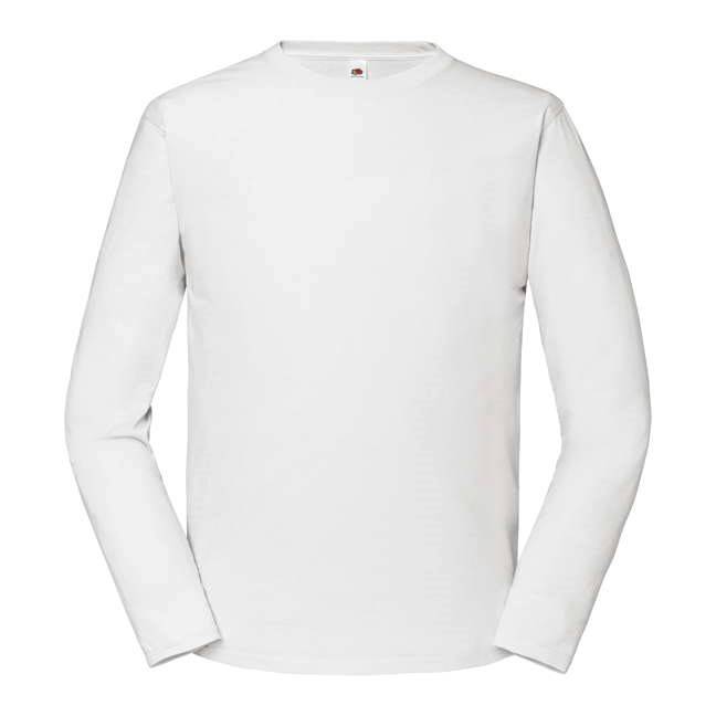 White Men's T-shirt Iconic 195 Ringspun Premium Fruit of the Loom