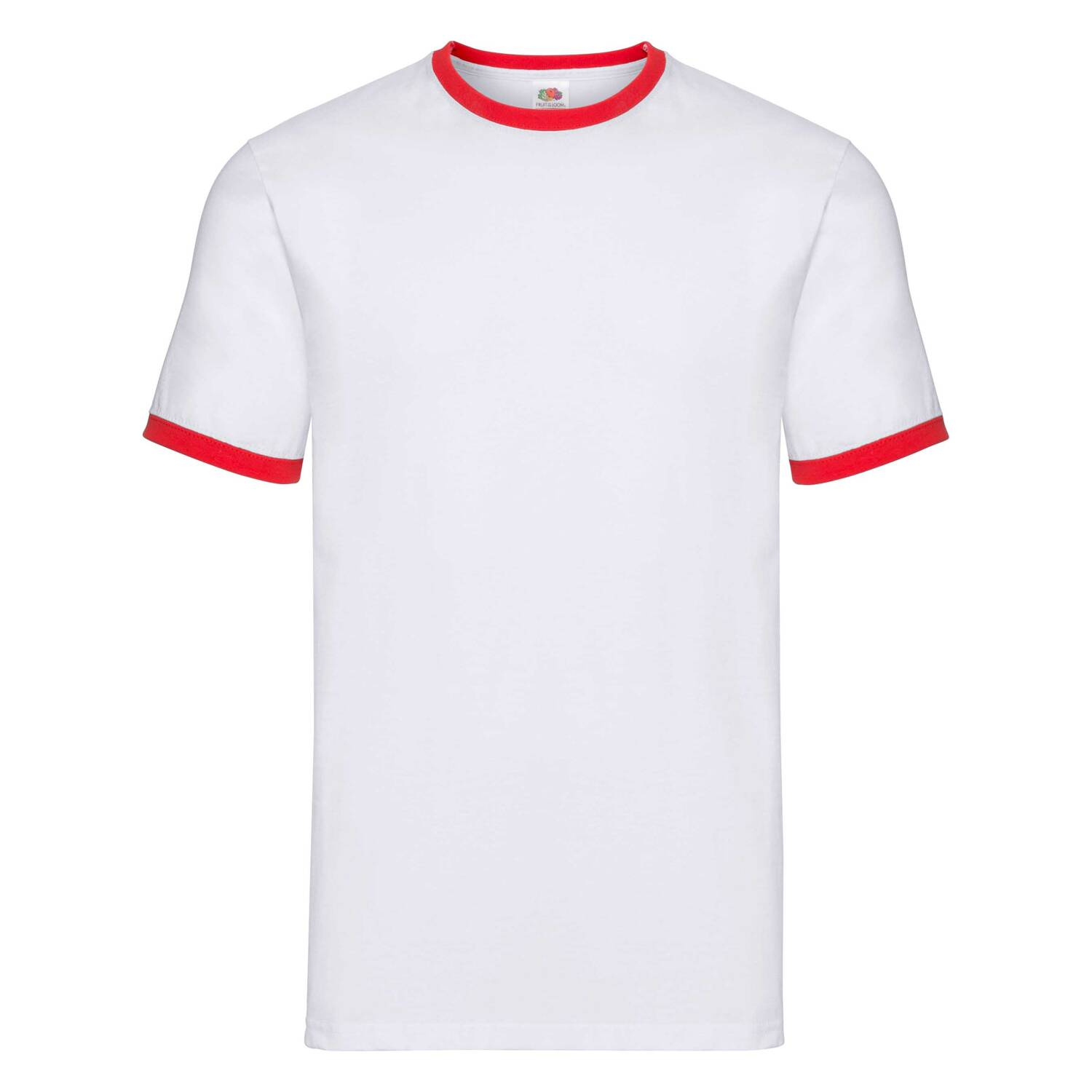 White T-shirt Ringer Fruit of the Loom
