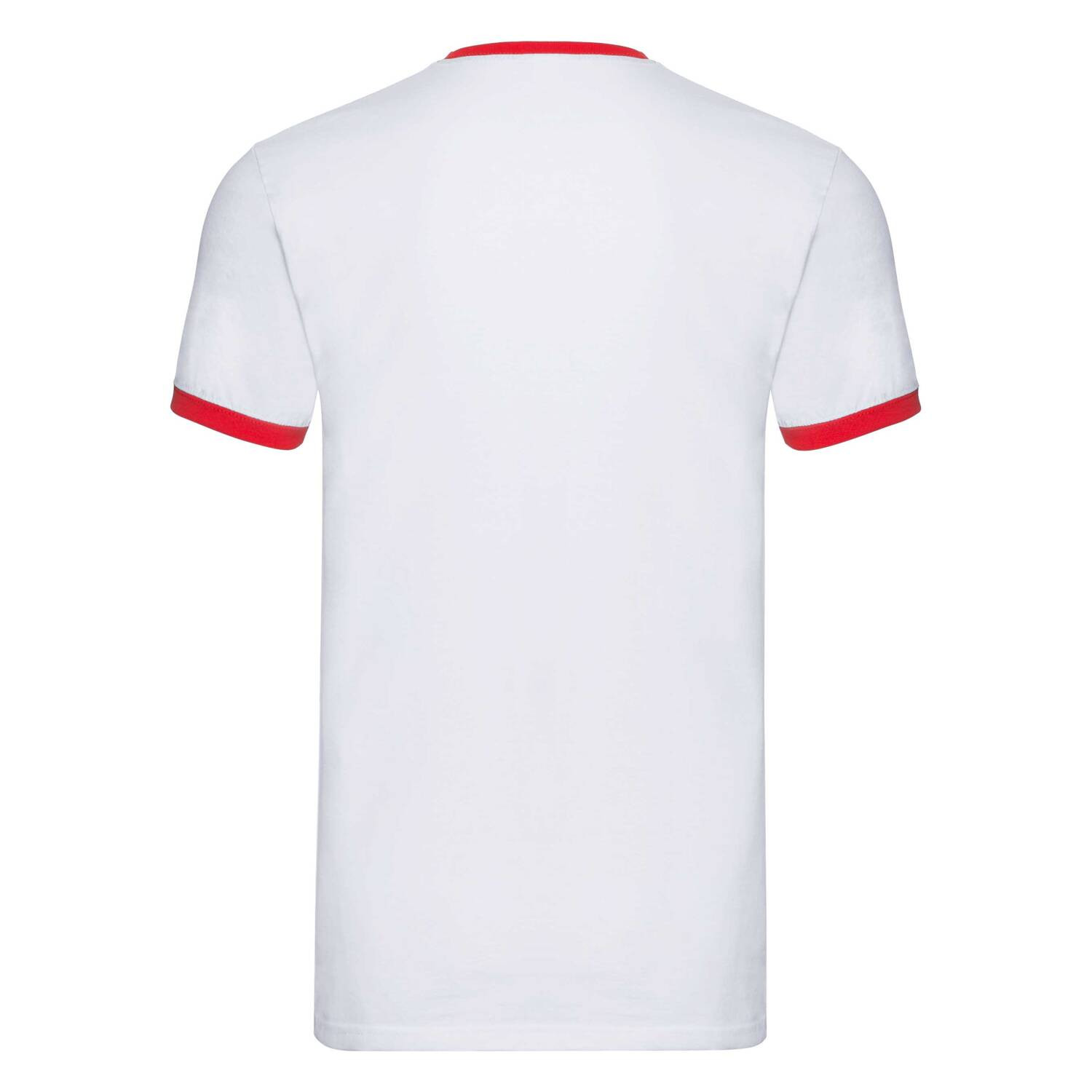 White T-shirt Ringer Fruit of the Loom