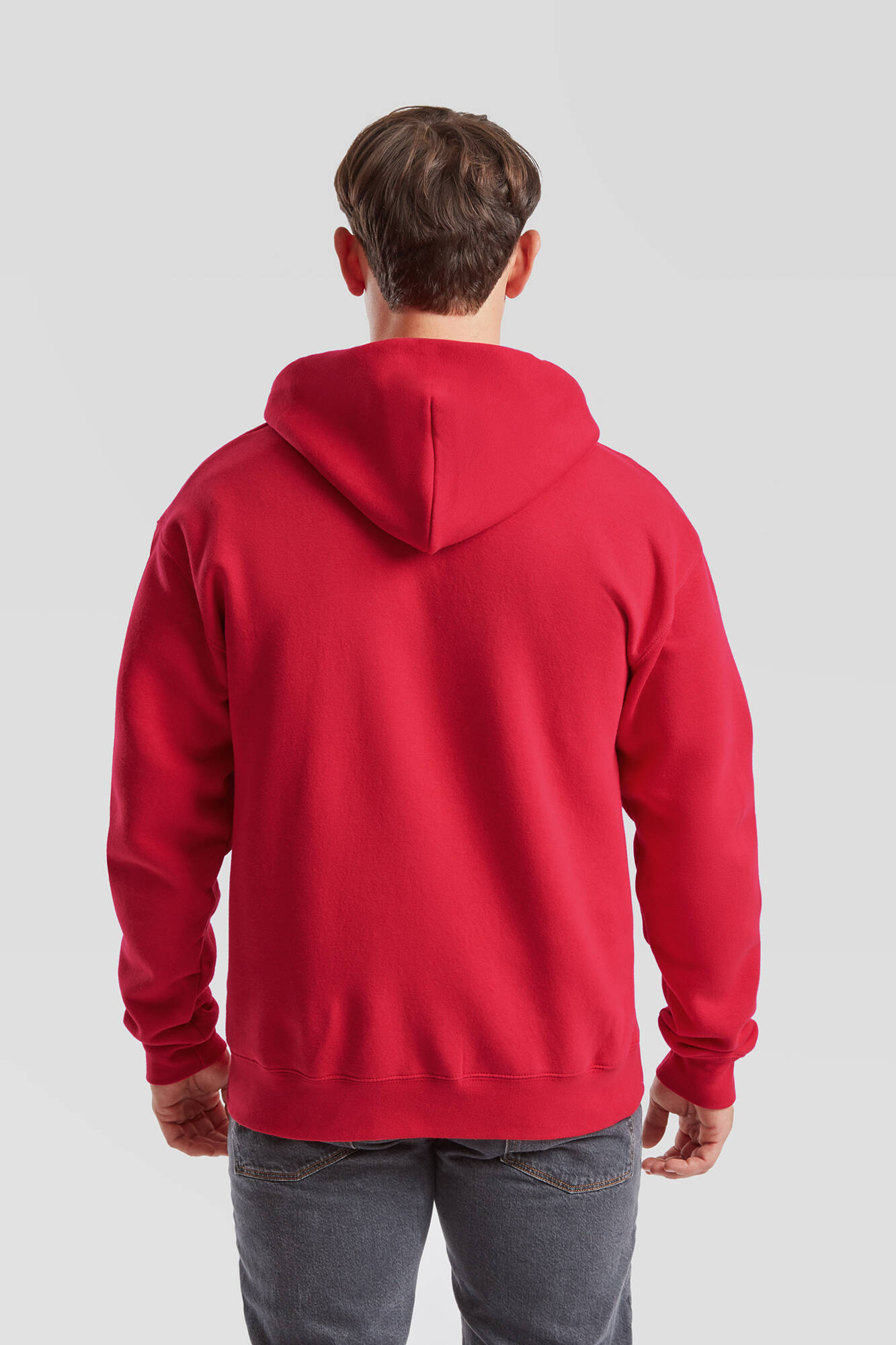 Red Men&#039;s Hoodie Premium Fruit of the Loom