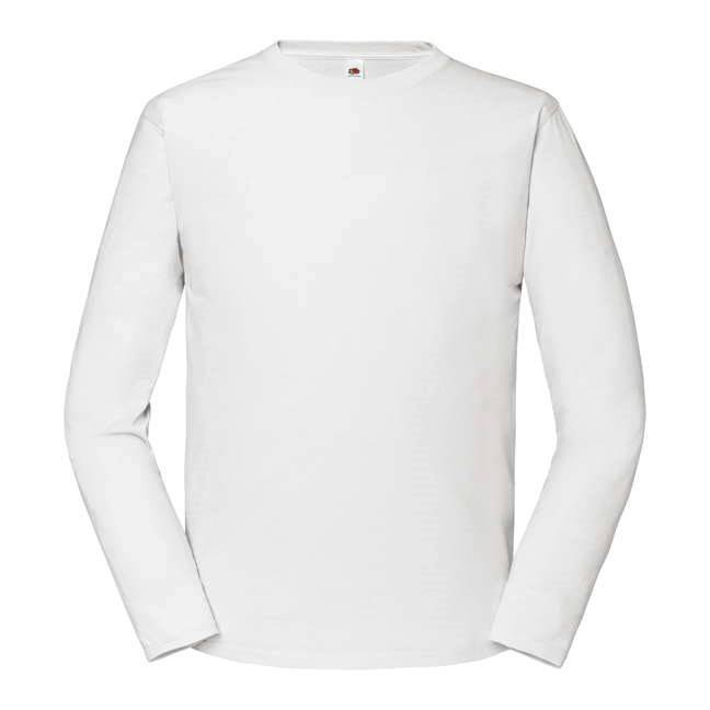 White Men's T-shirt Iconic 195 Ringspun Premium Fruit of the Loom