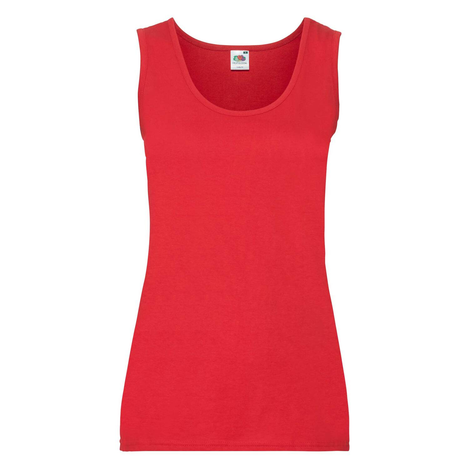 Valueweight Vest Fruit of the Loom Women's Red T-shirt
