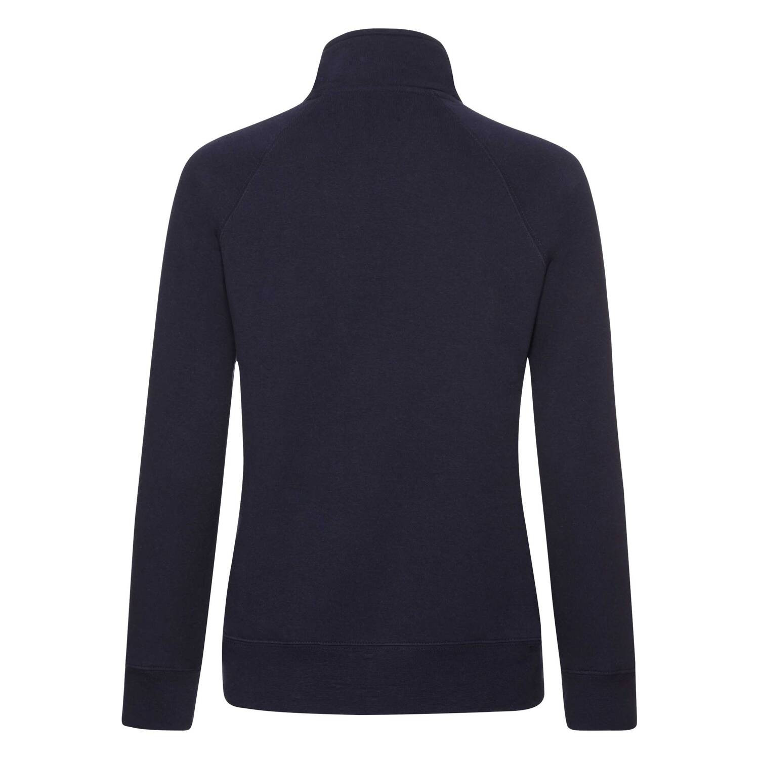 Navy blue women&#039;s sweatshirt with stand-up collar Fruit of the Loom