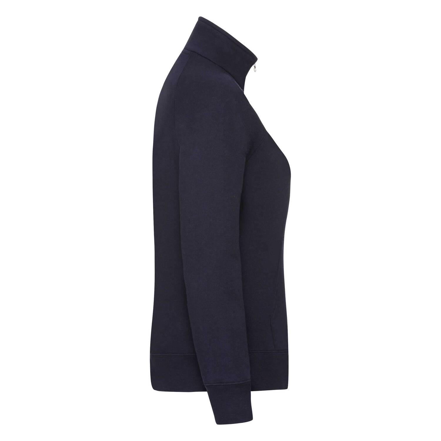 Navy blue women&#039;s sweatshirt with stand-up collar Fruit of the Loom