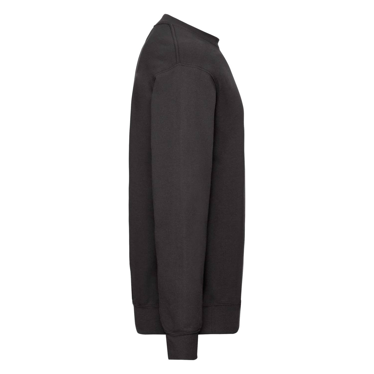 Men&#039;s Black Sweatshirt Set-in Sweat Fruit of the Loom