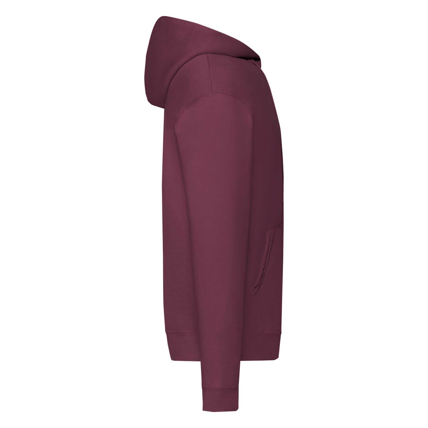 Burgundy Zippered Hoodie Classic Fruit of the Loom
