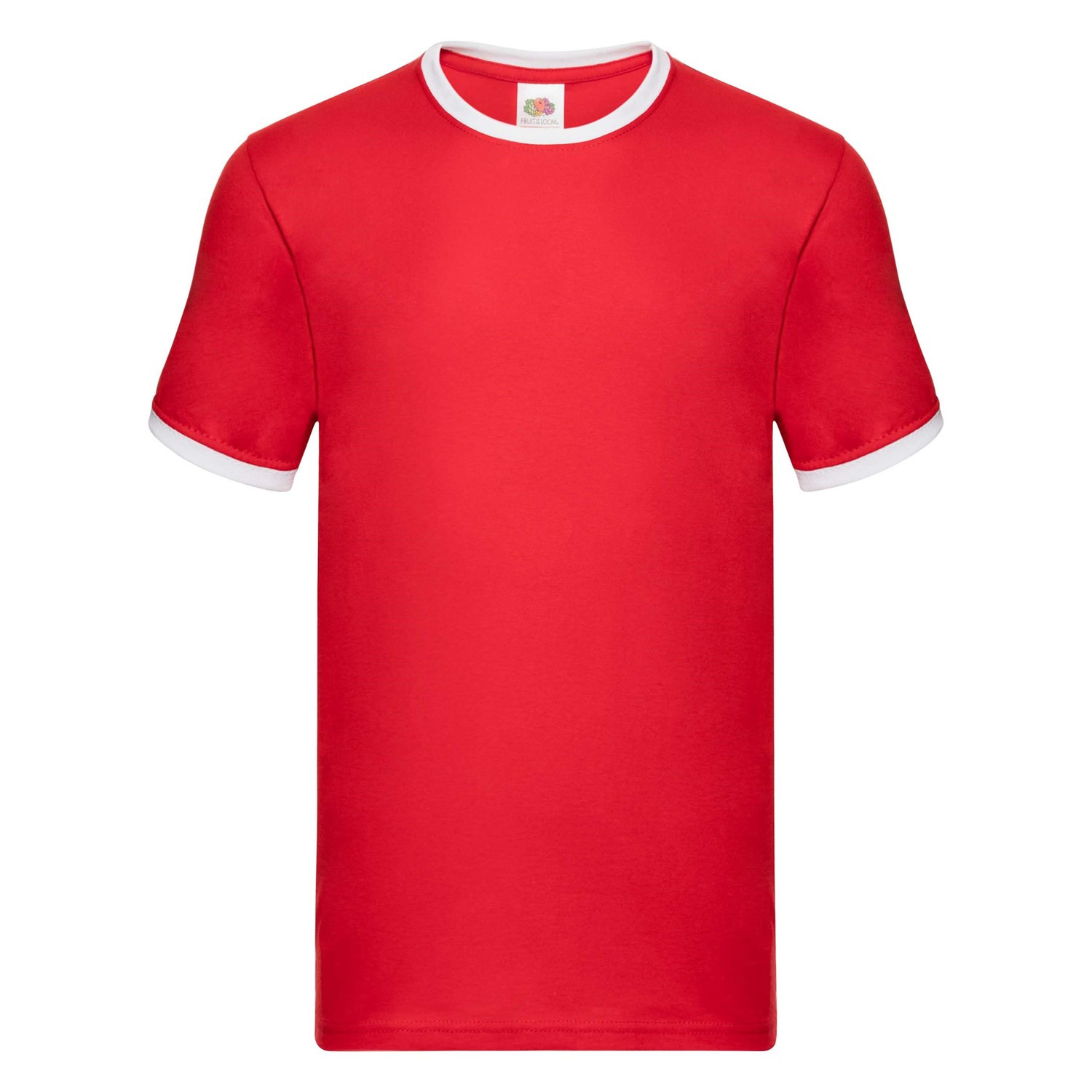 Men's red t-shirt Ringer Fruit of the Loom