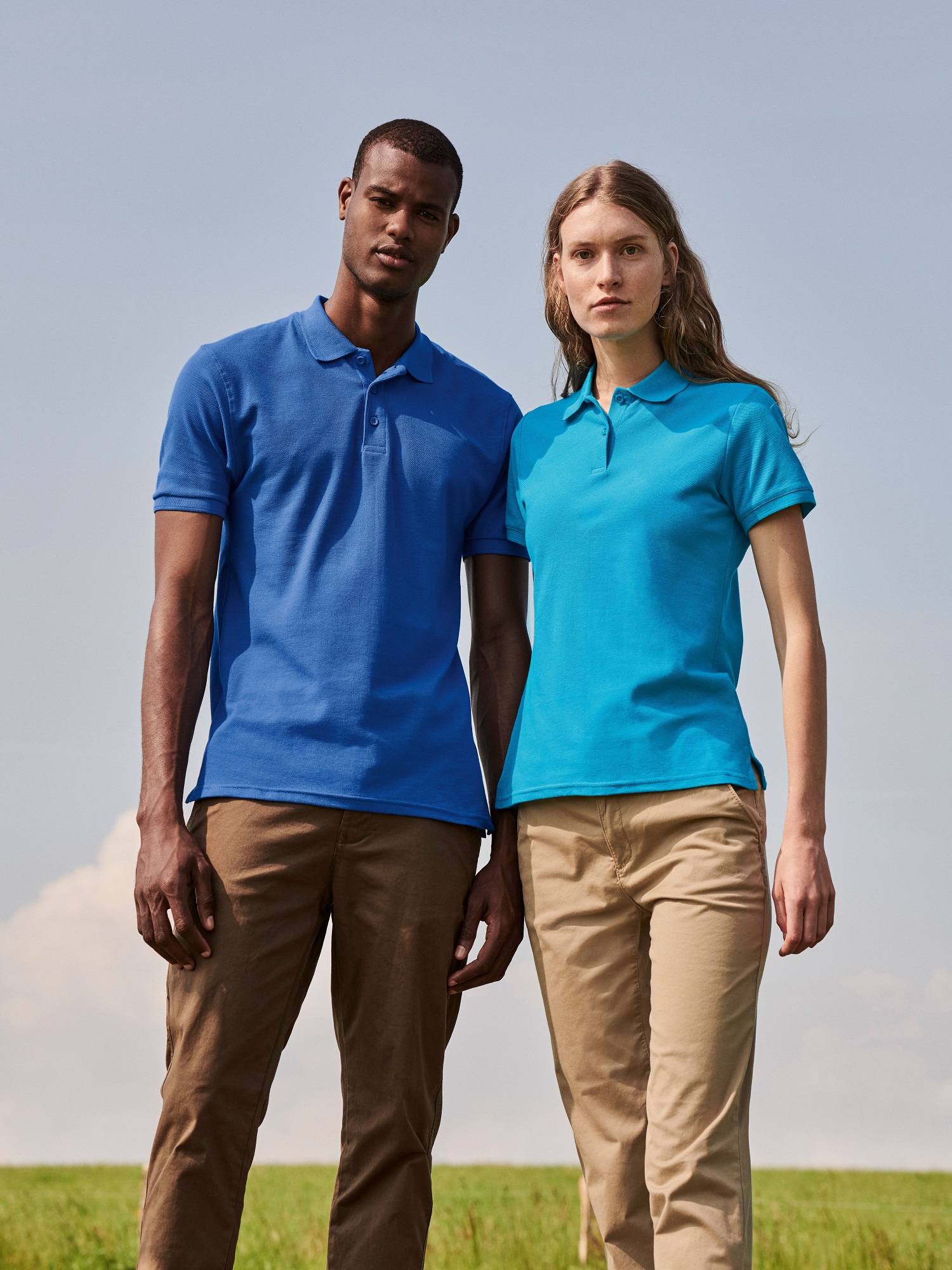 Blue Polo Fruit of the Loom