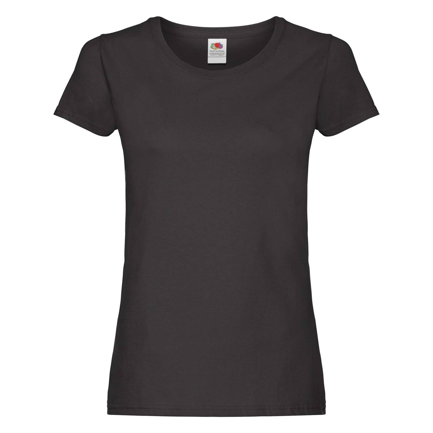 Black Lady fit tričko Original Fruit of the Loom