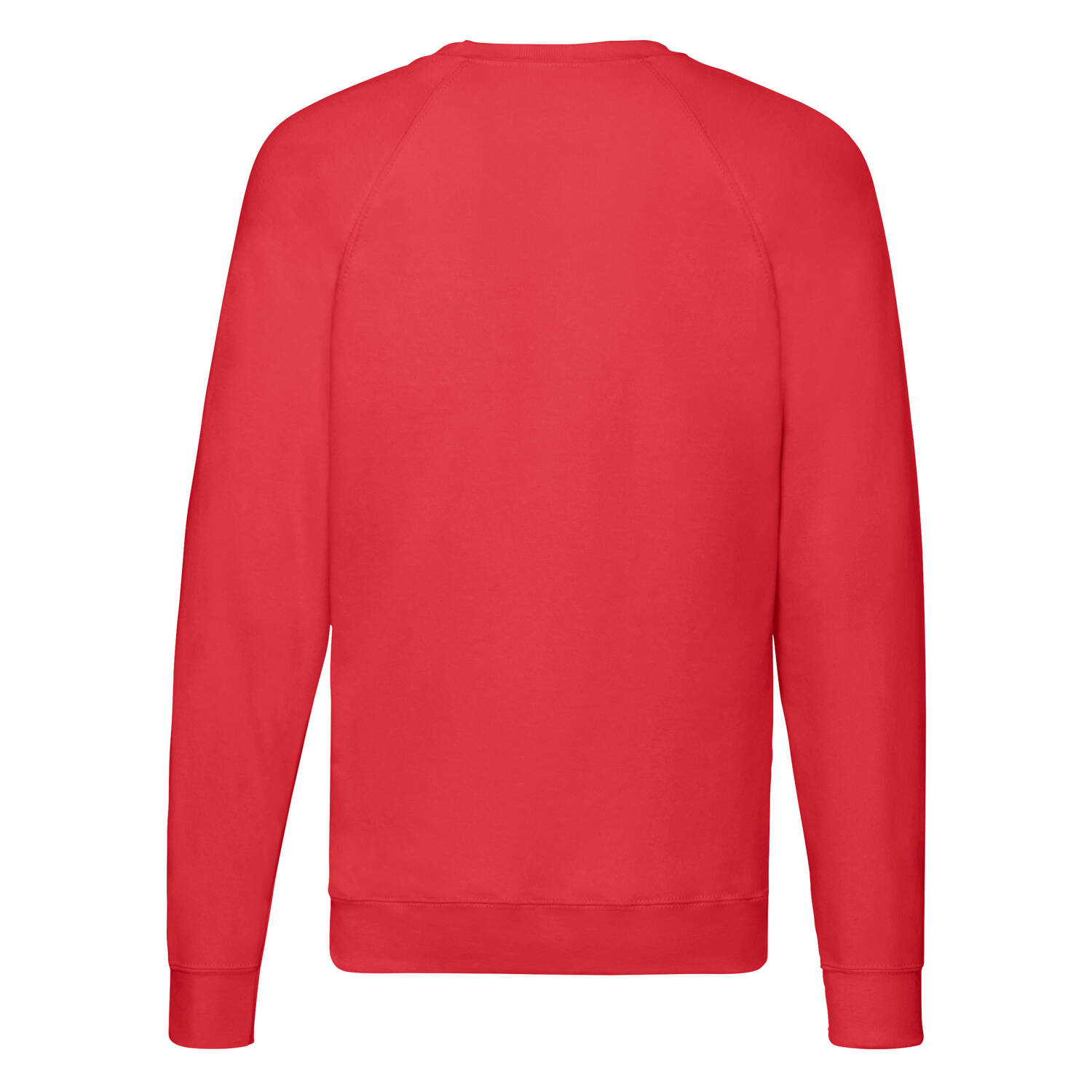Czerwona bluza męska Lightweight Raglan Sweat Fruit of the Loom