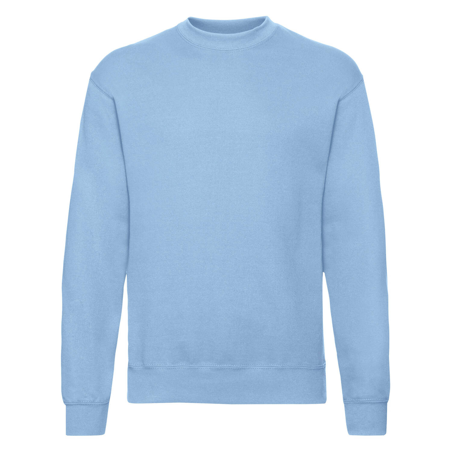 Men&#039;s Blue Sweatshirt Set-in Sweat Fruit of the Loom