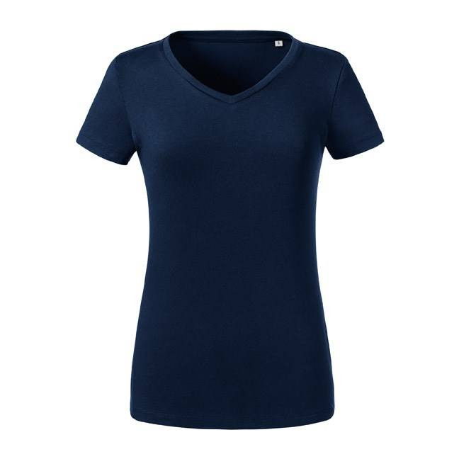 Russell Women's Pure Organic V-Neck T-Shirt