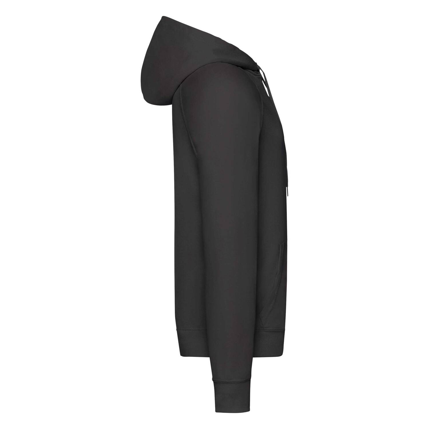 LCzarna bluza męska z kapturem Lightweight Hooded Sweat Fruit of the Loom