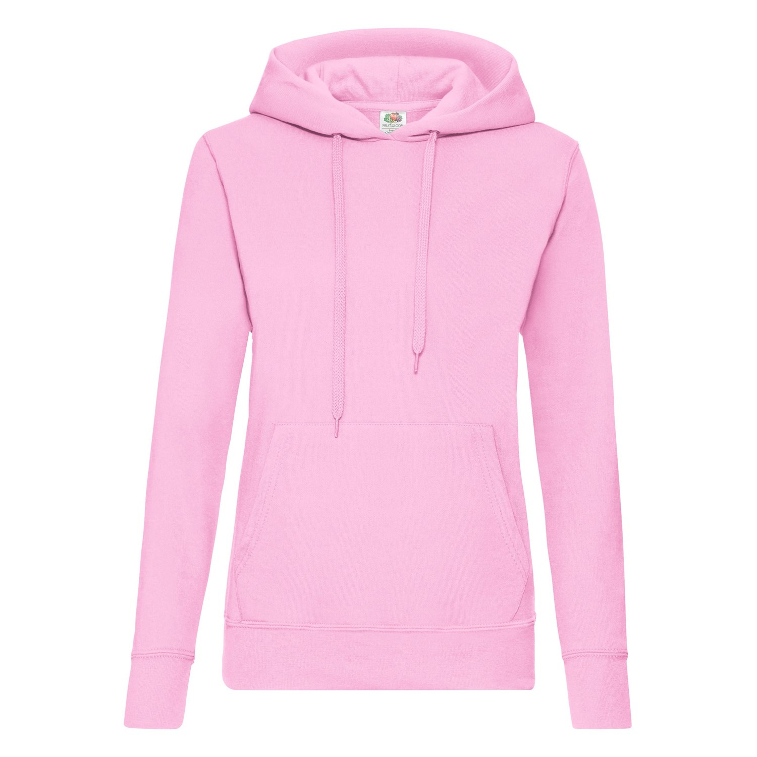 Pink Hooded Sweat Fruit of the Loom
