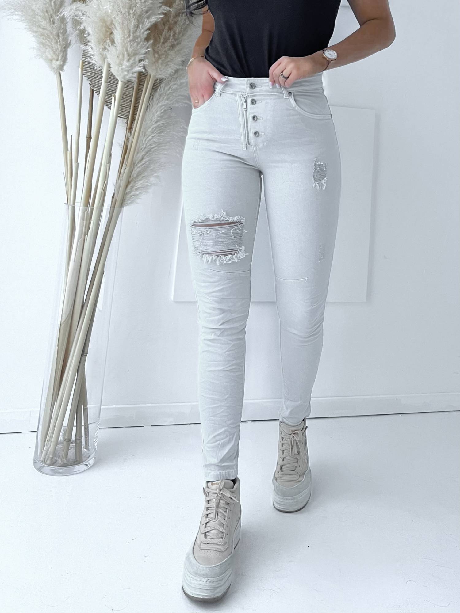 Jeans beige By la la cxp1216.ltbeige