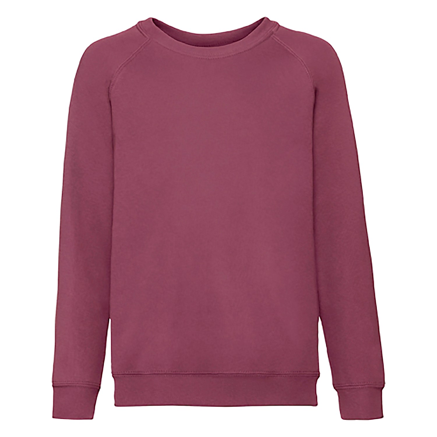 Burgundowa bluza dziecięca Raglan Sweat Fruit of the Loom