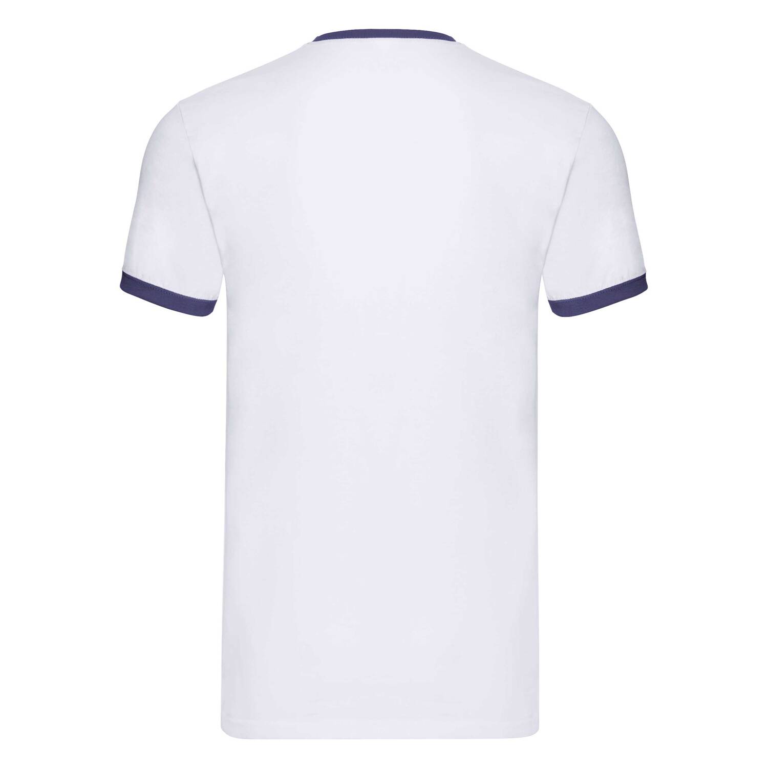 White T-shirt Ringer Fruit of the Loom
