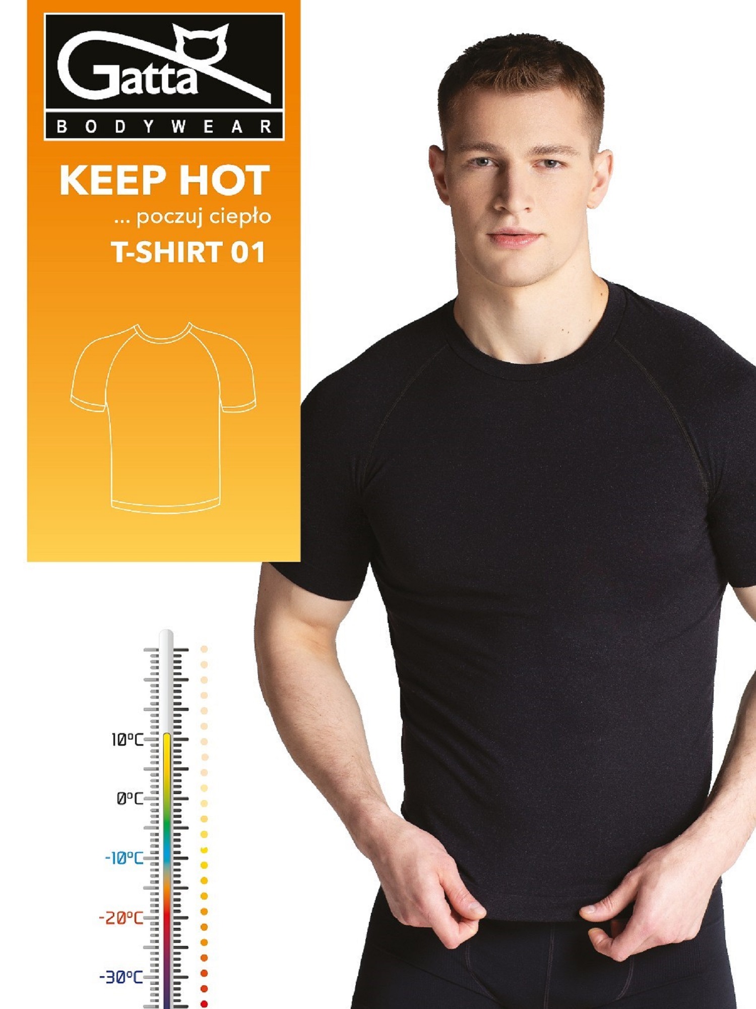 Levně Gatta 43028 Keep Hot T-Shirt 01 Men M-2XL black 06