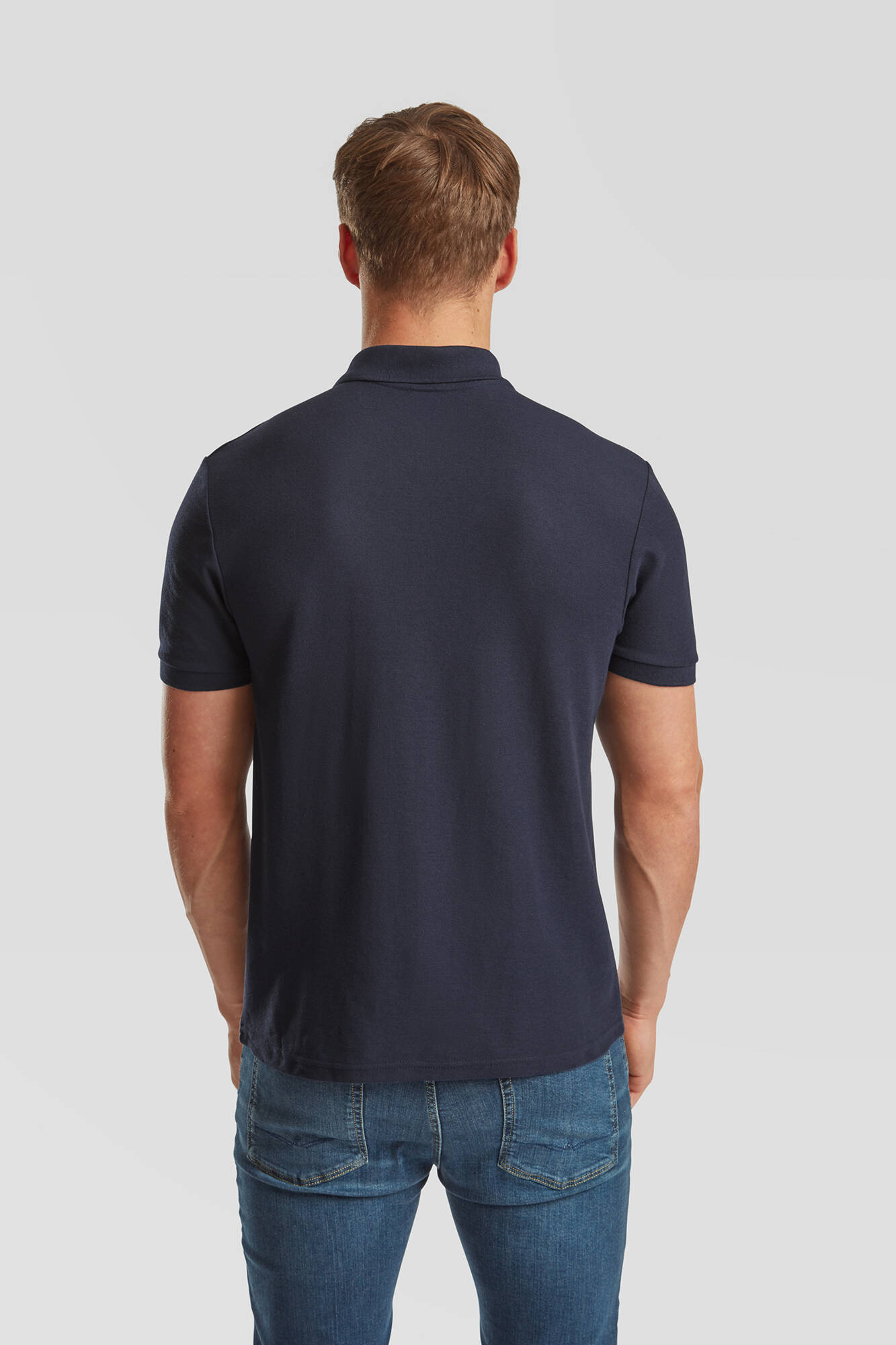 Pánske polokošeľa Tailored Fit Friut of the Loom v granátovej farbe