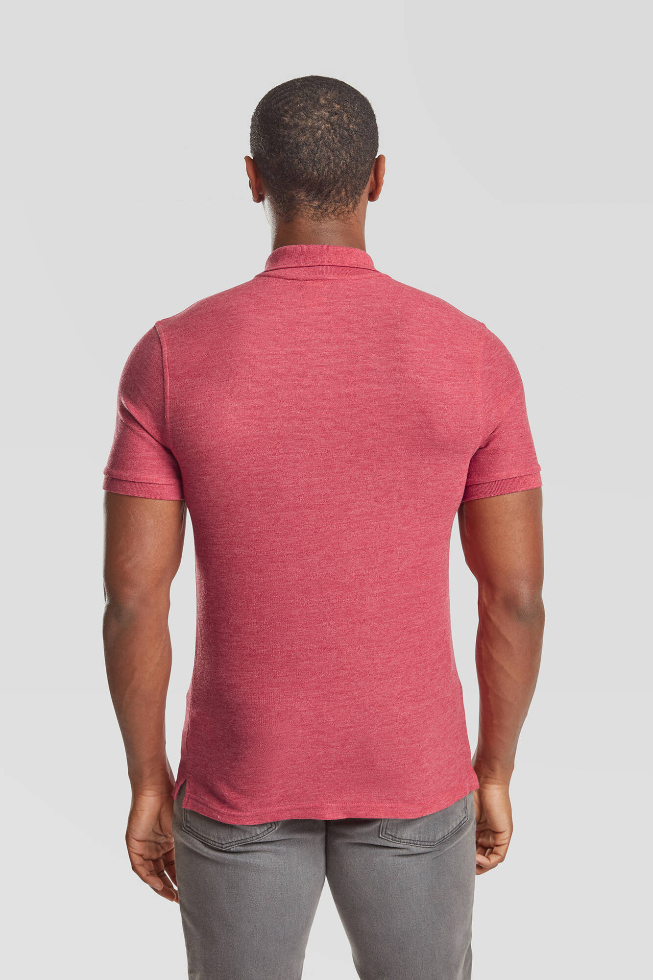 Iconic Polo Friut of the Loom Men's Red T-shirt
