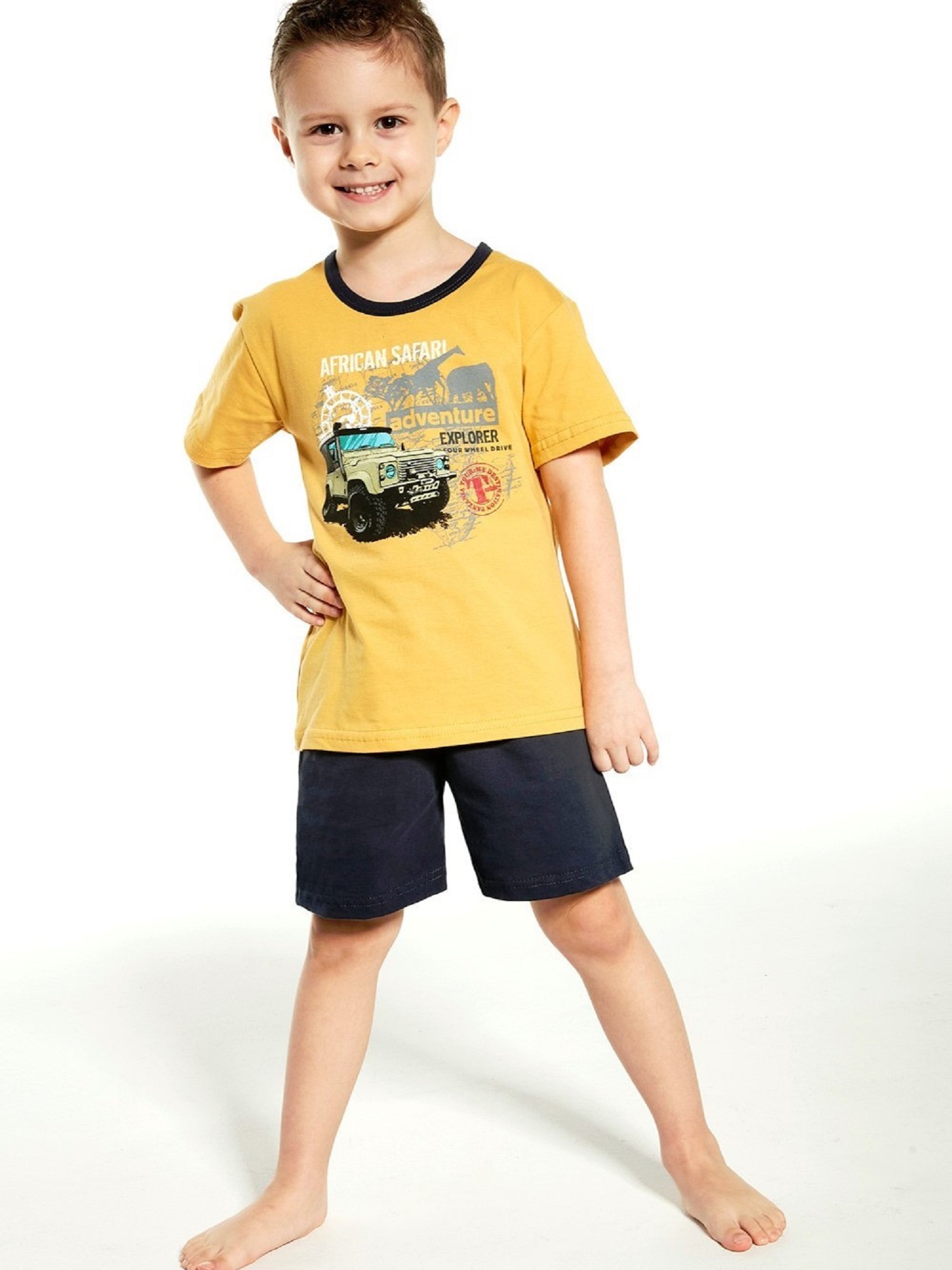 Levně Pyjamas Cornette Kids Boy 219/106 Safari 86-128 honey