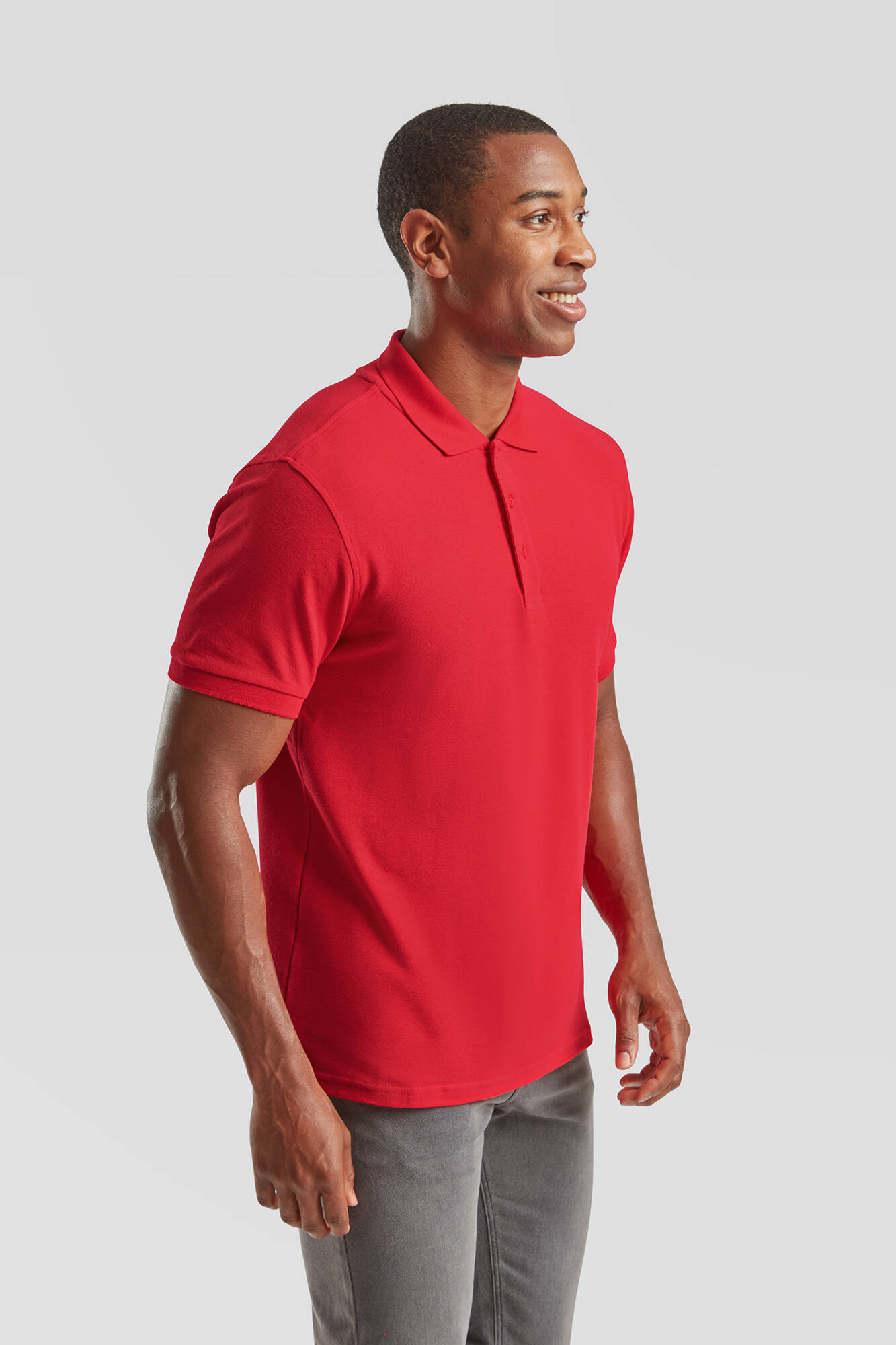 Iconic Polo Friut of the Loom Men's Red T-shirt