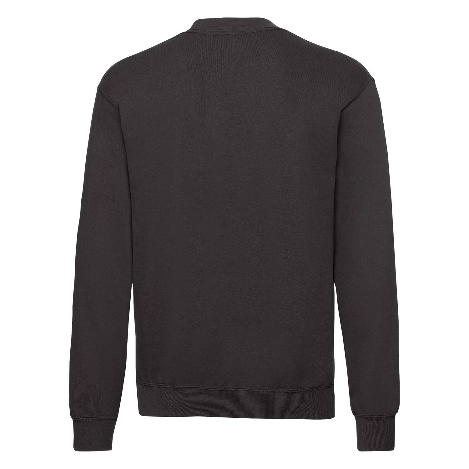 Men&#039;s Black Sweatshirt Set-in Sweat Fruit of the Loom