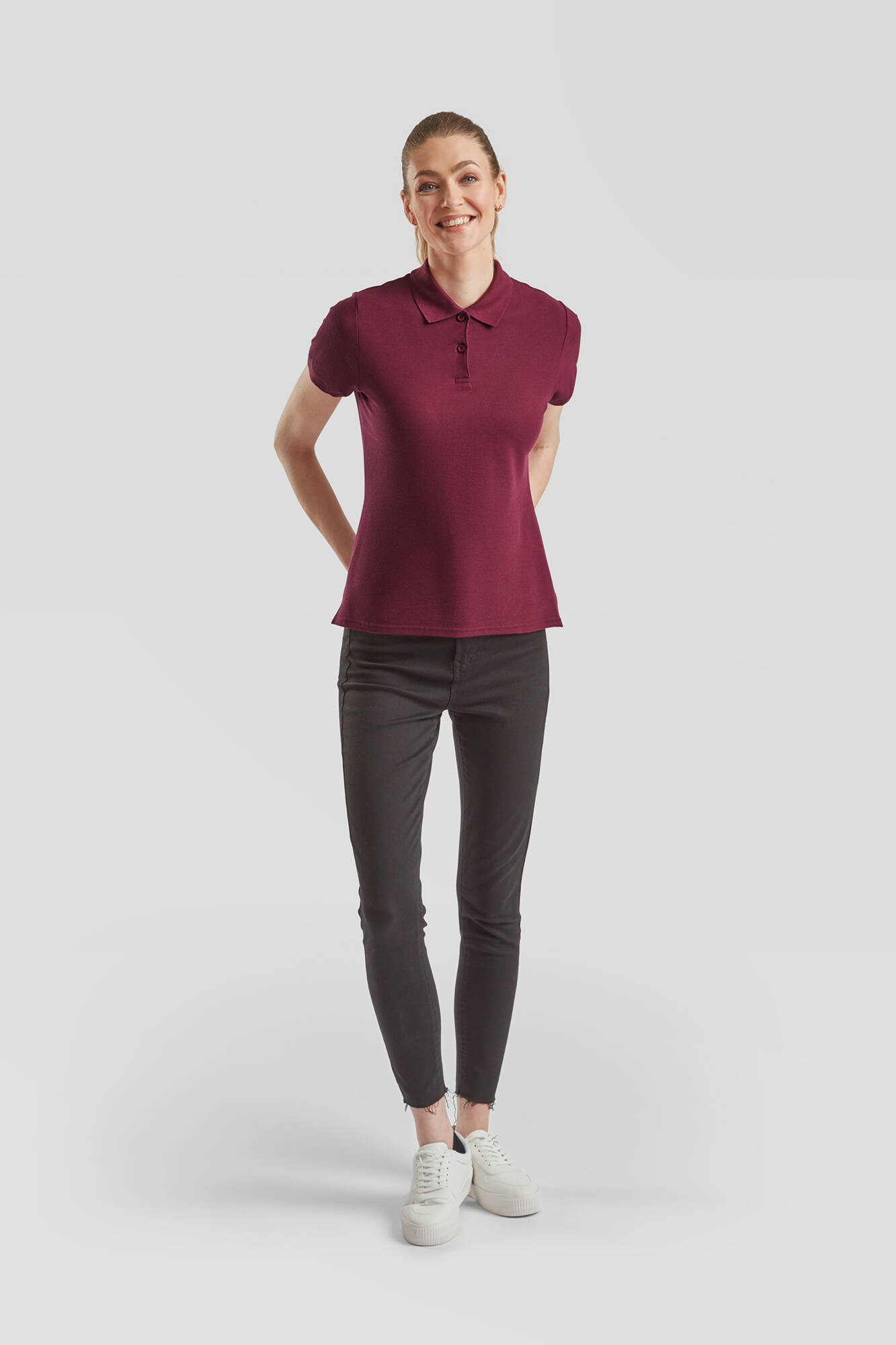 Burgundy Polo Fruit of the Loom