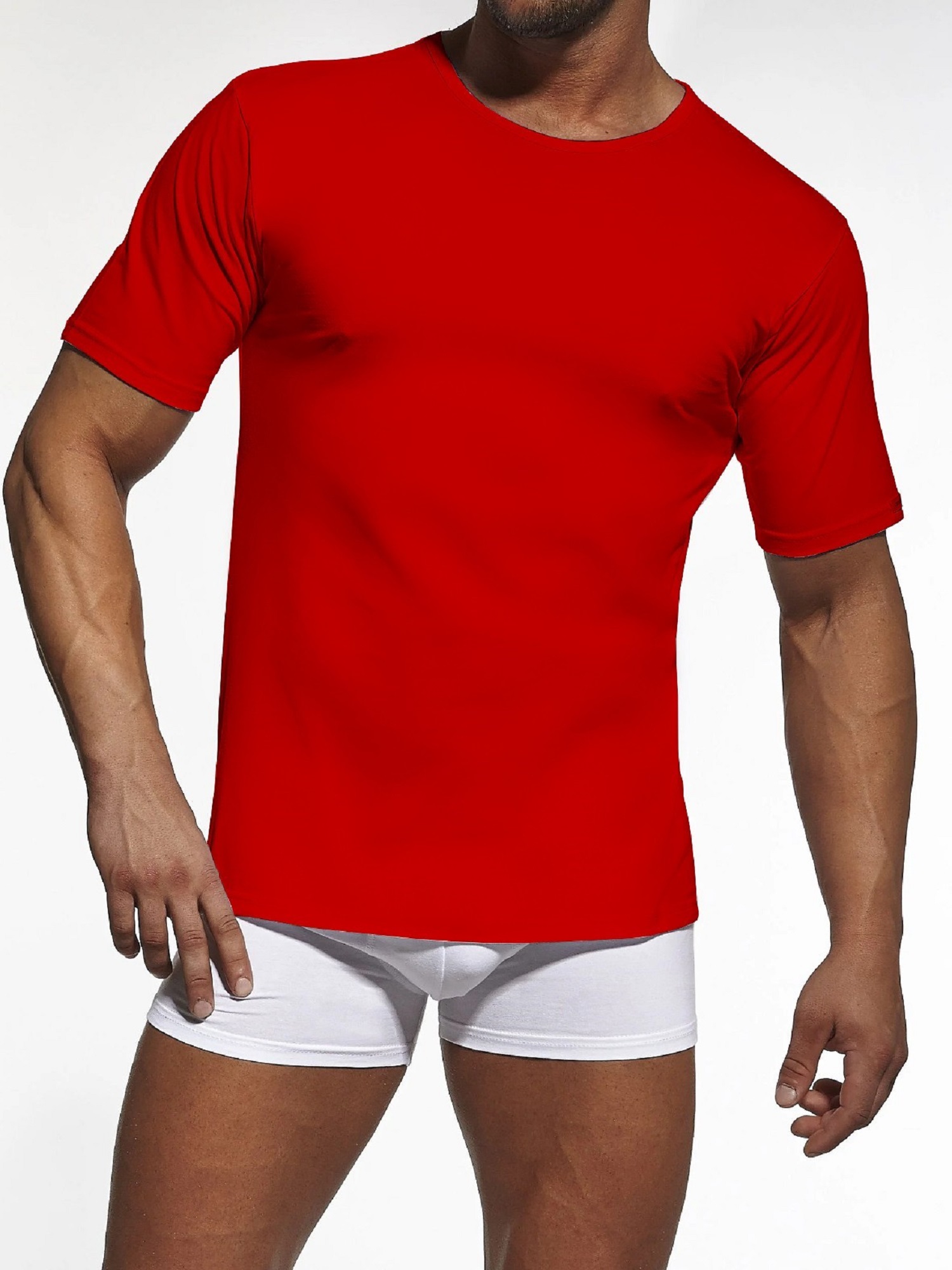 Levně T-shirt Cornette 202 New 4XL-5XL red 033