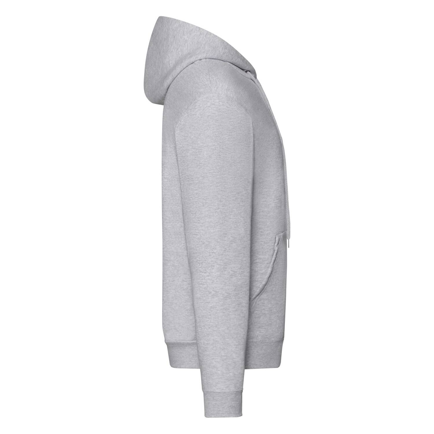 Grey Zippered Hoodie Classic Fruit of the Loom
