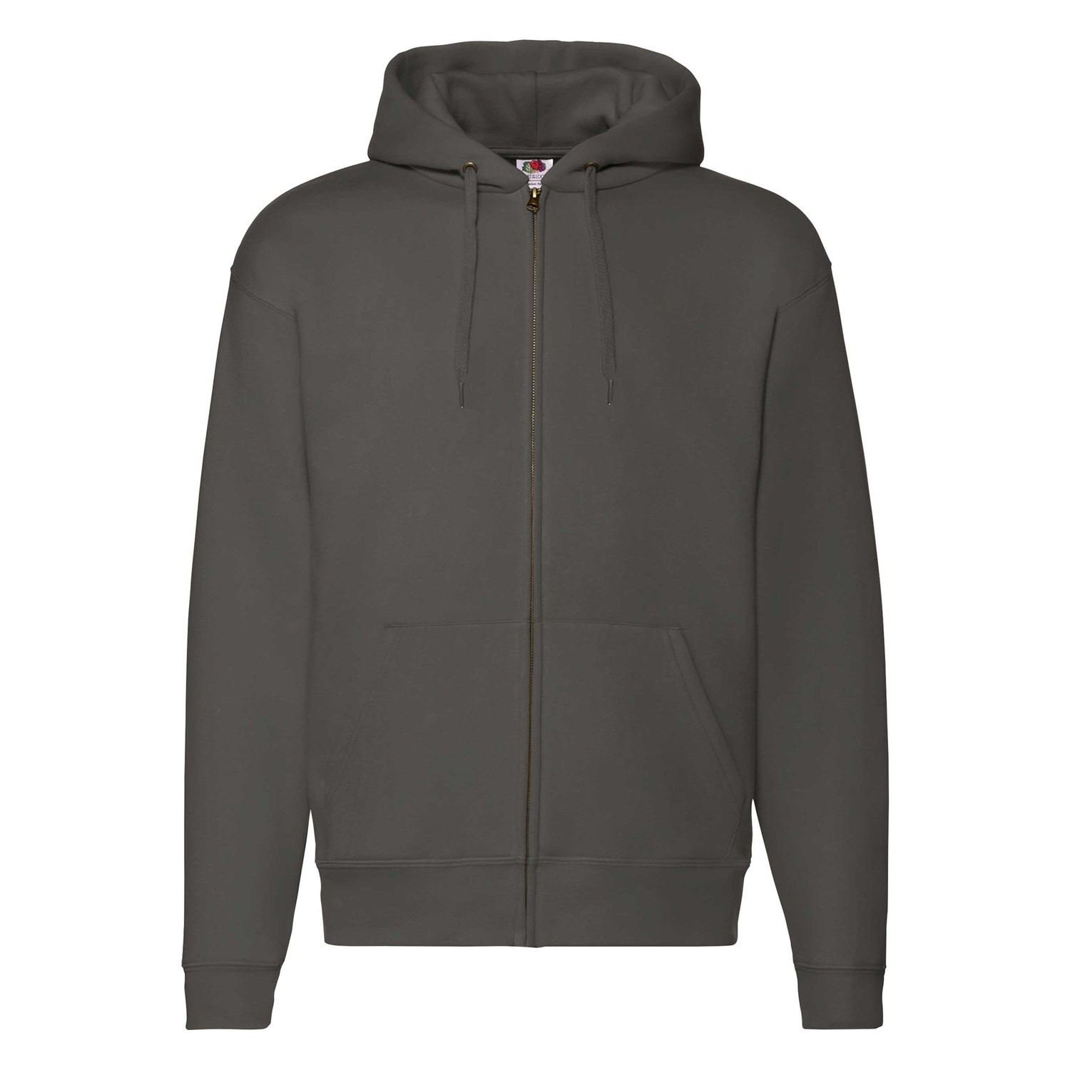Grey Men&#039;s Hoodie Premium Fruit of the Loom