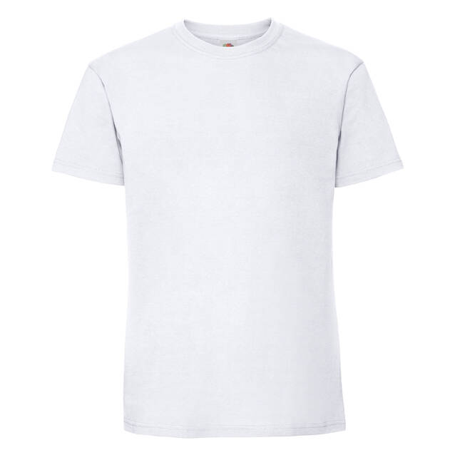 White Men's T-shirt Iconic 195 Ringspun Premium Fruit of the Loom