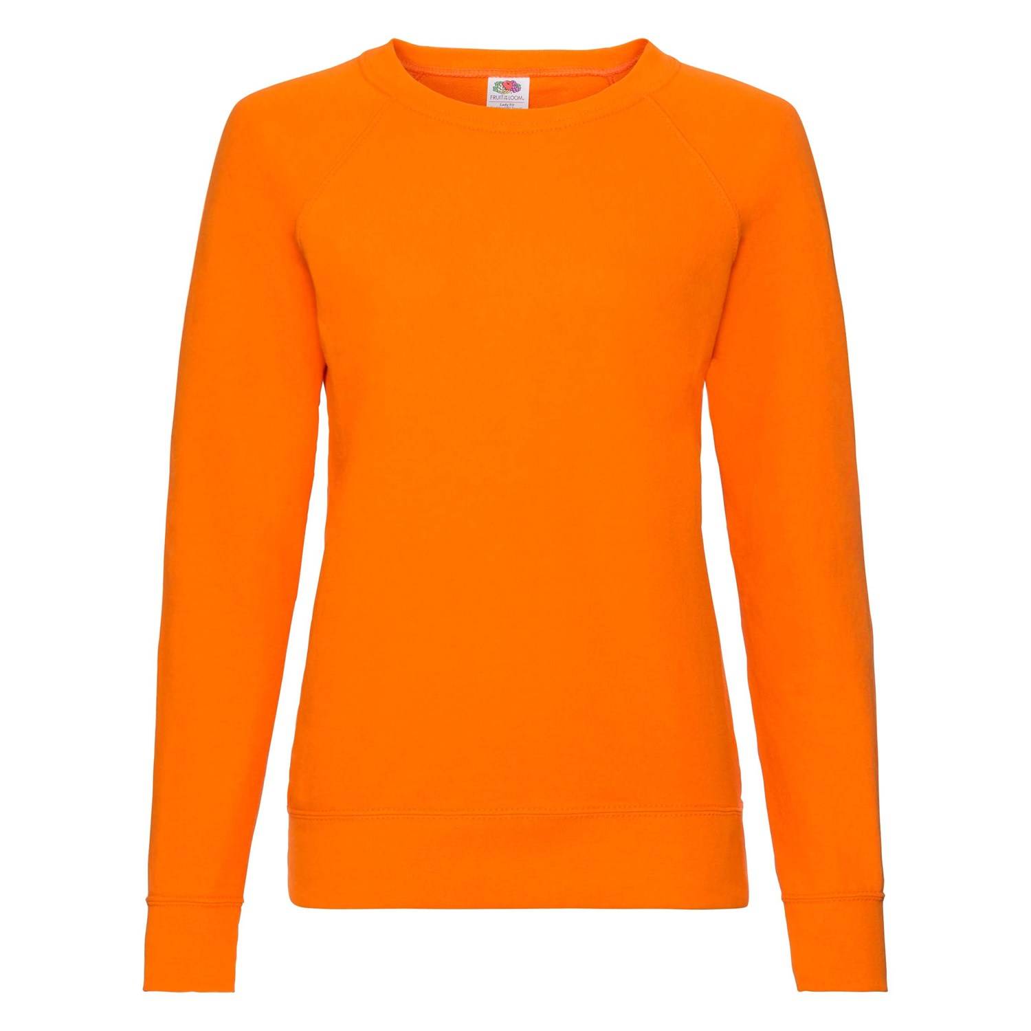 Orange Classic Sweatshirt Light Fruit Of The Loom