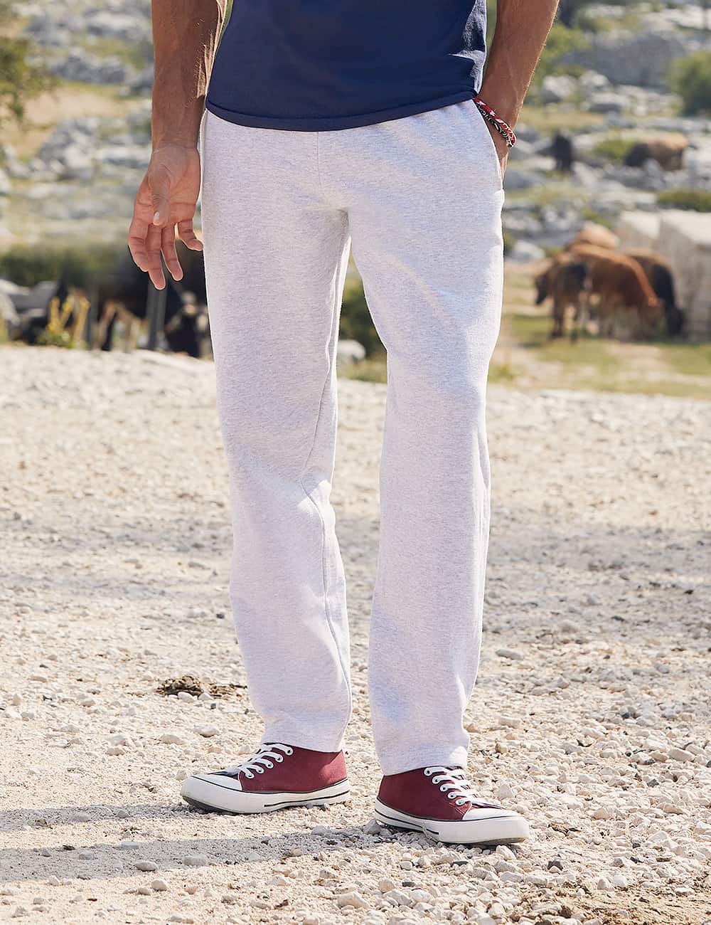 Men's pants open hem jog 640320 80/20 280g