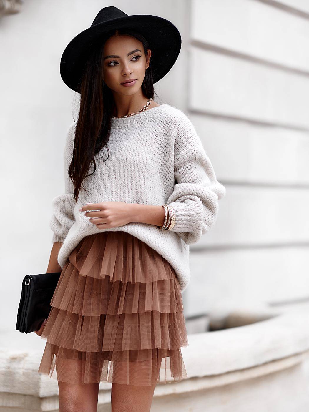 Brown skirt Och Bella cjok0295. R41