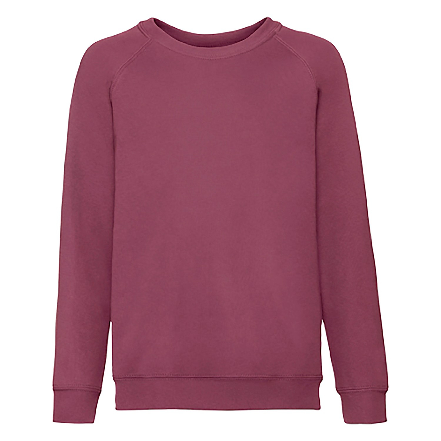 Burgundowa bluza dziecięca Raglan Sweat Fruit of the Loom
