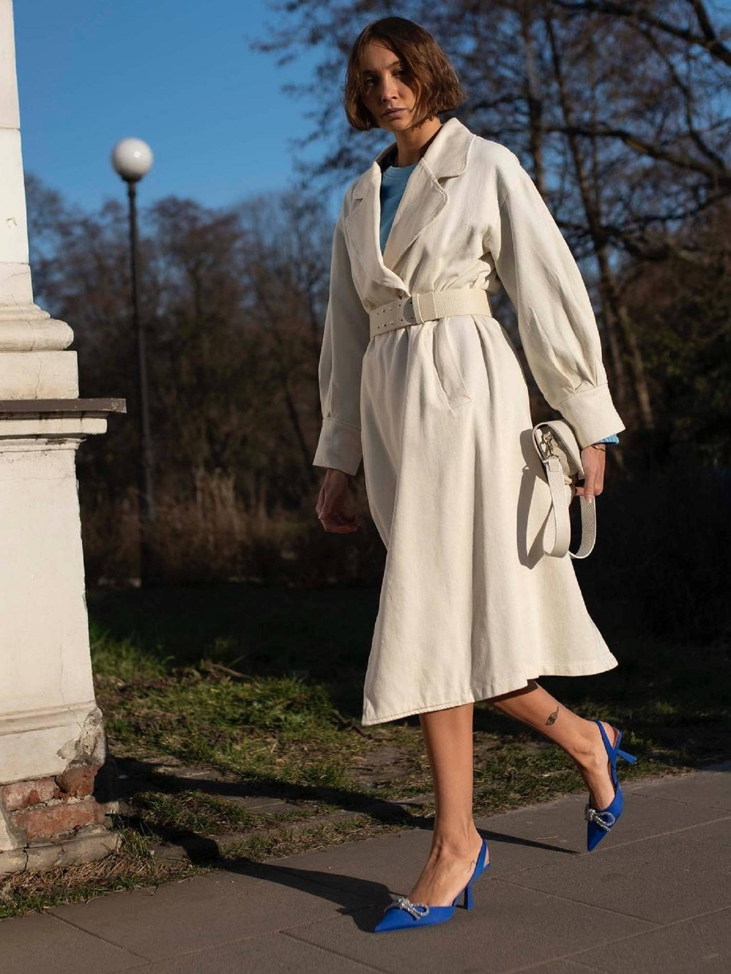 Cream coat LeMonada cxp1099.ecru