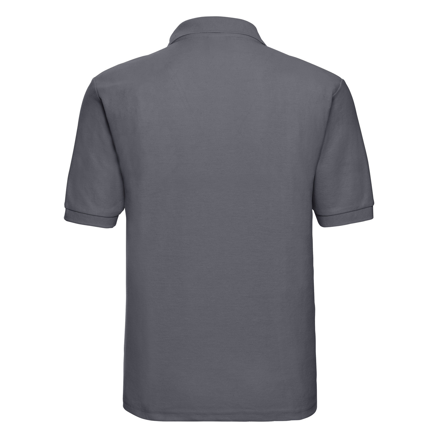 Men's Polycotton Polo Russell Dark Grey T-Shirt