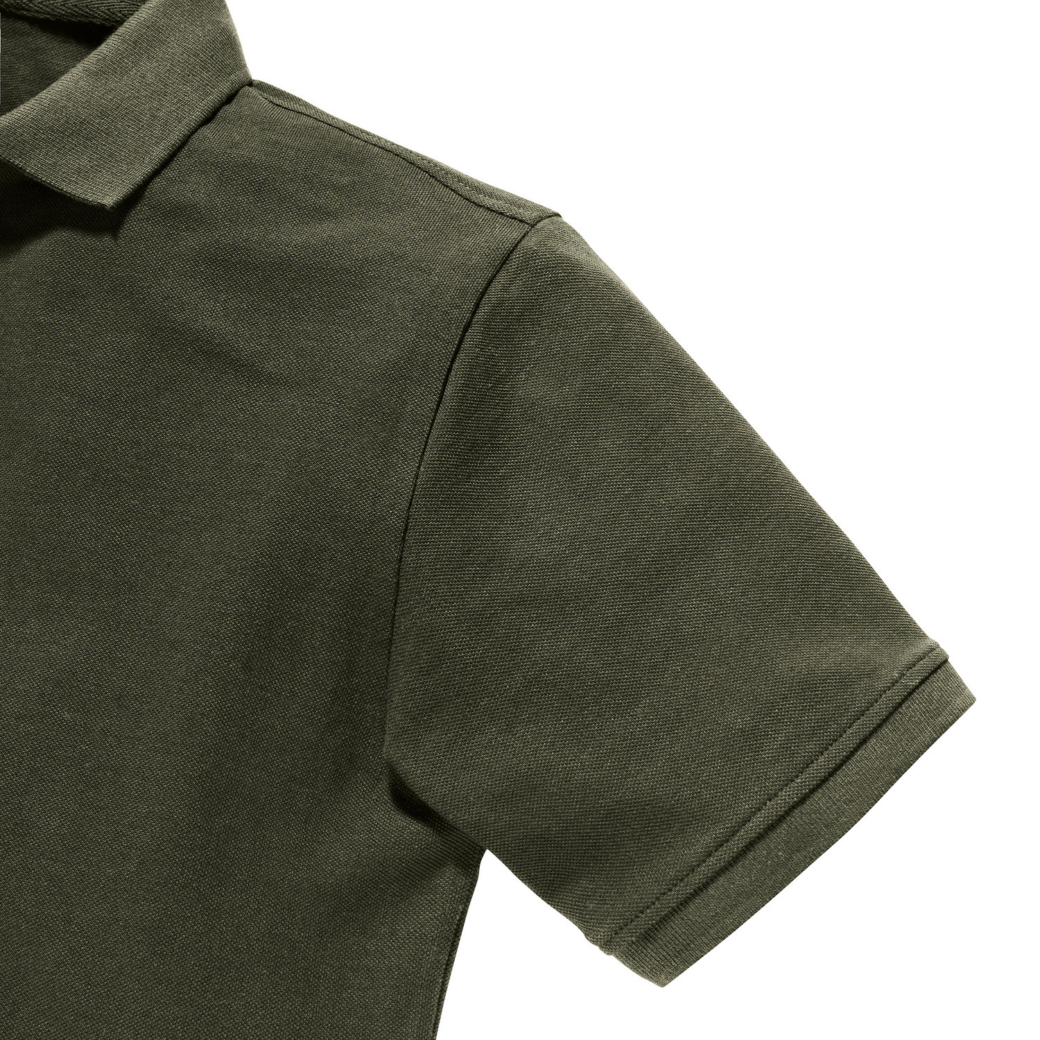 Olive Men's Polo Shirt Pure Organic Russell