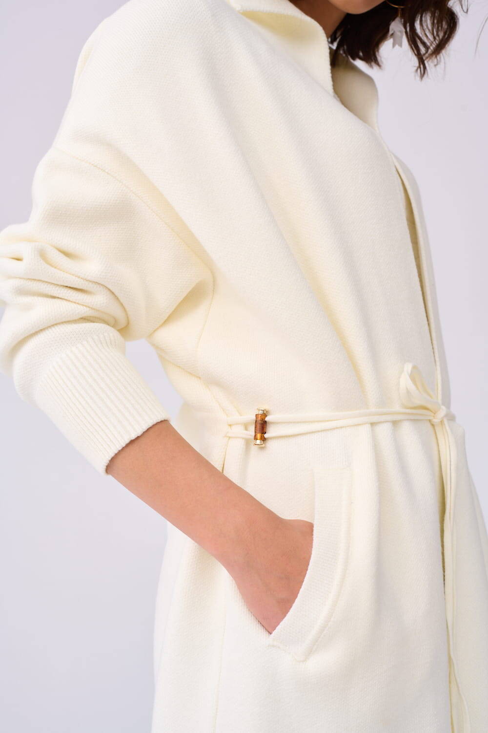 Ekri coat with pockets Blue Shadow