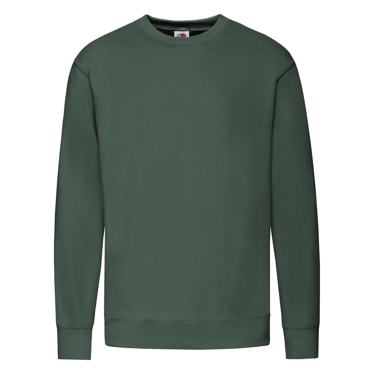 Levně Green Men's Sweatshirt Lightweight Set-in-Sweat Sweat Fruit of the Loom