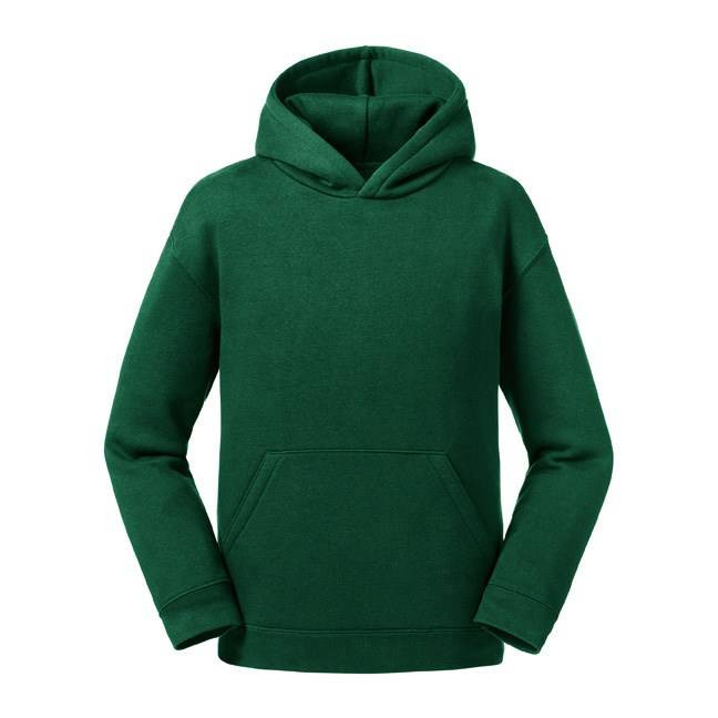 Green children's hoodie Authentic Russell