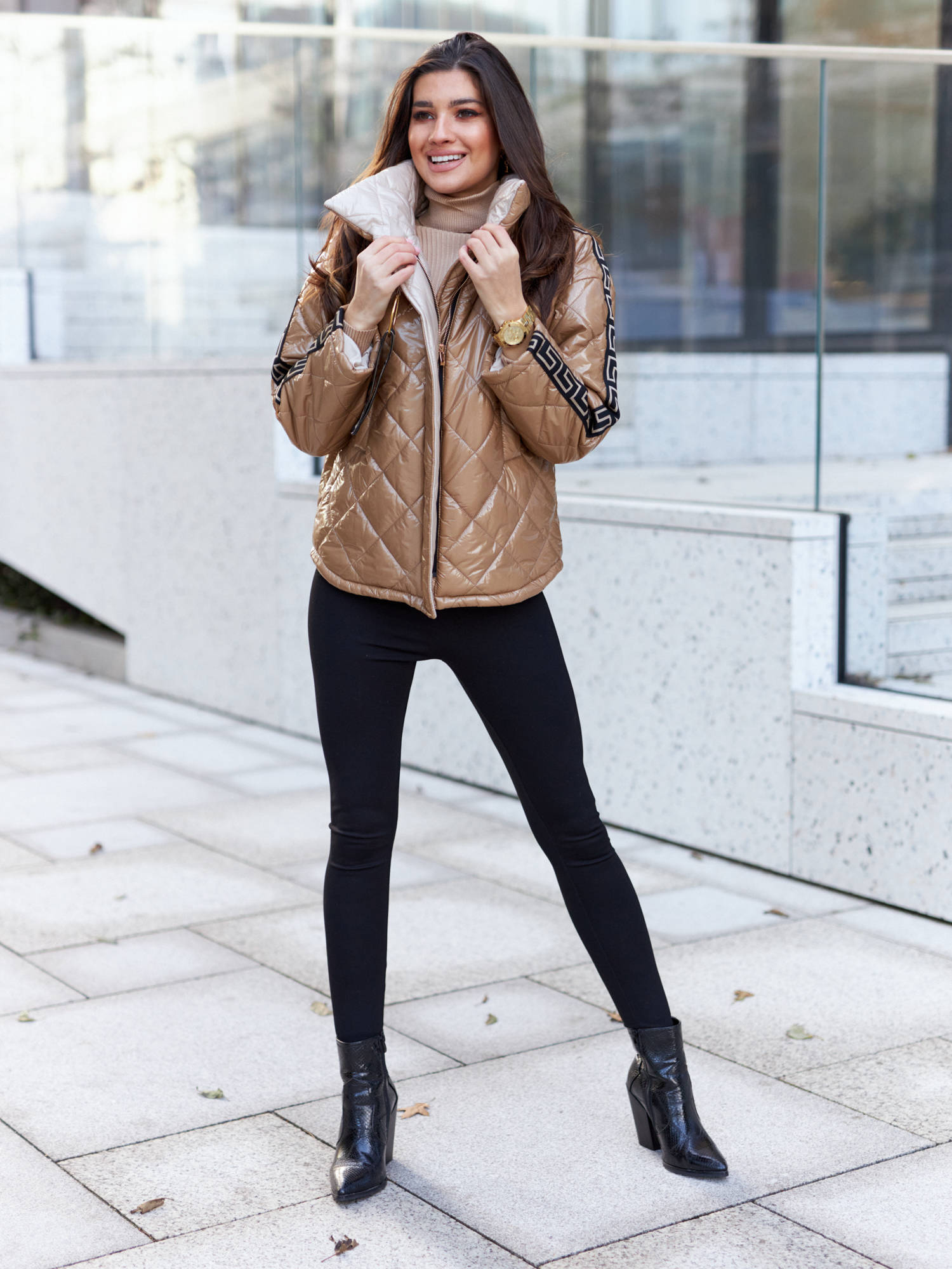 Jachetă caramel Cocomore cmgKR979.R59