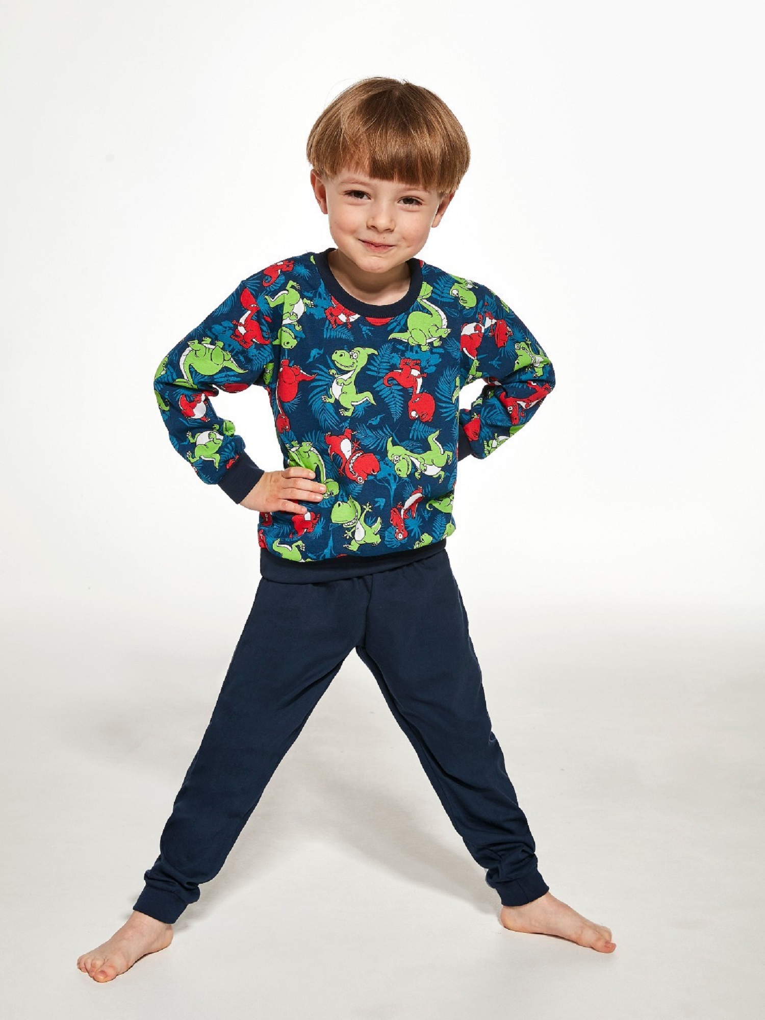 Levně Pyjamas Cornette Kids Boy 286/144 Dino 2 l/r 86-128 jeans